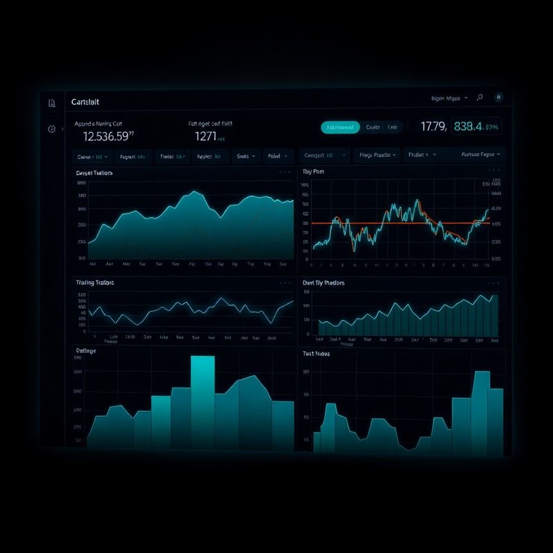 Tealo-moderna nadzorna plošča AI trading robota Atelje Zupančič